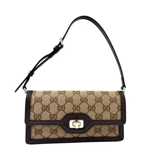 Gucci Luce gg Beige and Brown Shoulder Bag - Picture 5 of 11